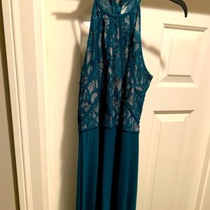 Dark green formal dress